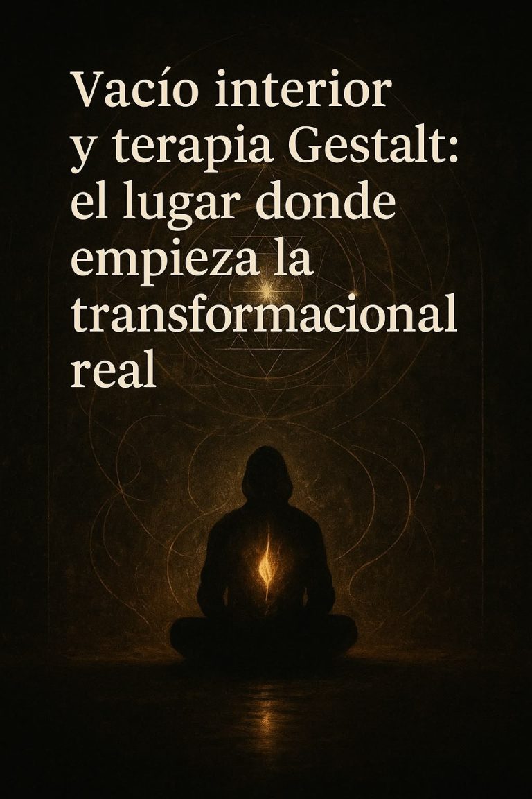 Vacío Interior y psicoterapia Gestalt